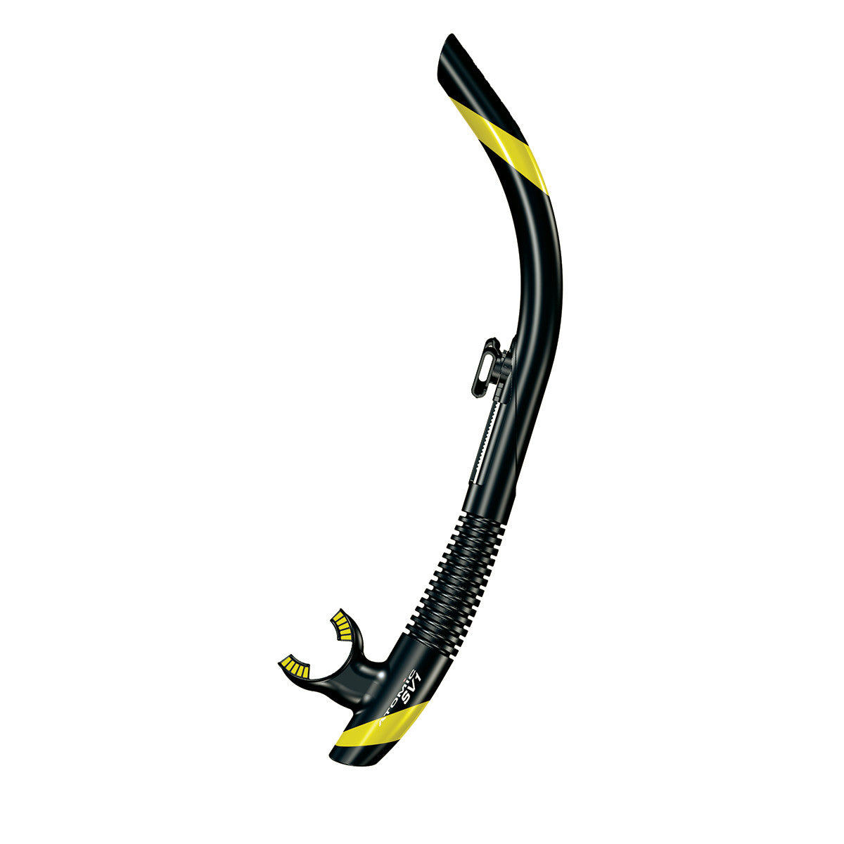 Atomic Aquatics SV1 Flex Snorkel Black/Yellow