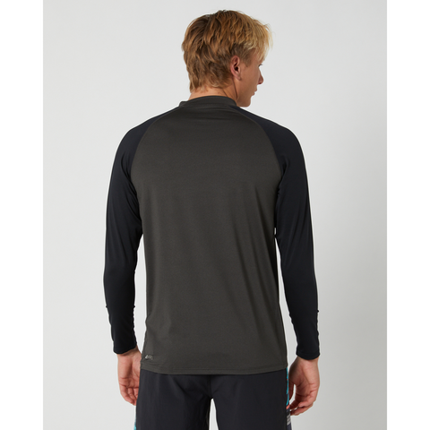 Rip Curl Shock Long Sleeve UPF Black Marle