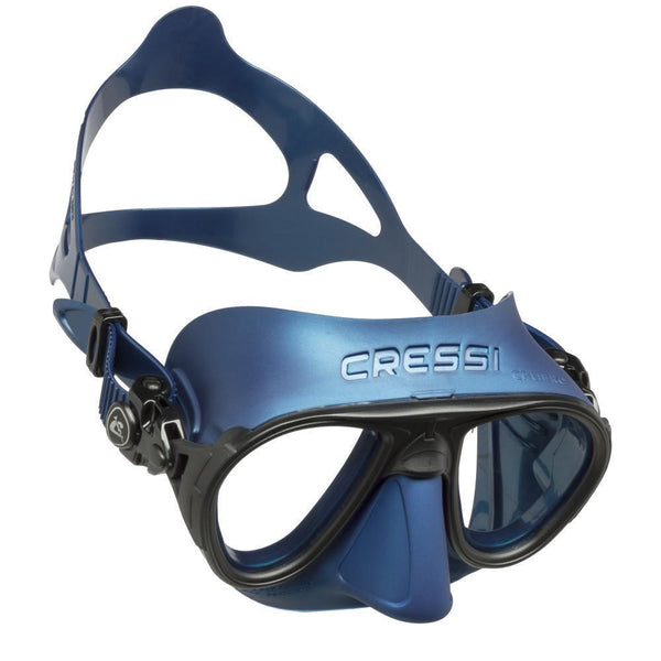 Open Box Cressi Diving Big Eyes Evolution Mask Black/HD Mirrored